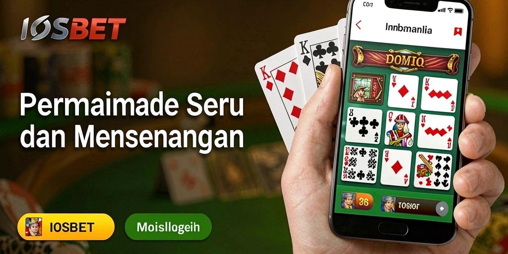 Screenshot gameplay IOSBET dengan aksi seru permainan Domino.