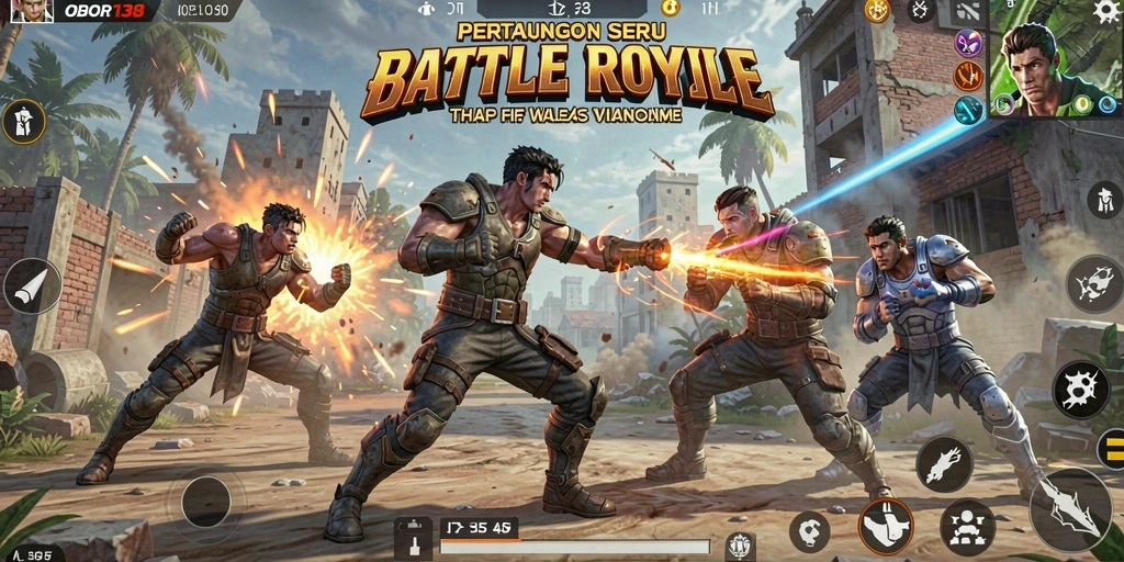 Gameplay Battle Royale mendebarkan di OBOR138 dengan grafis memukau.