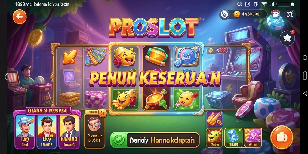 Tampilan gameplay PROSLOT dengan elemen Idle yang menarik dan menghibur.