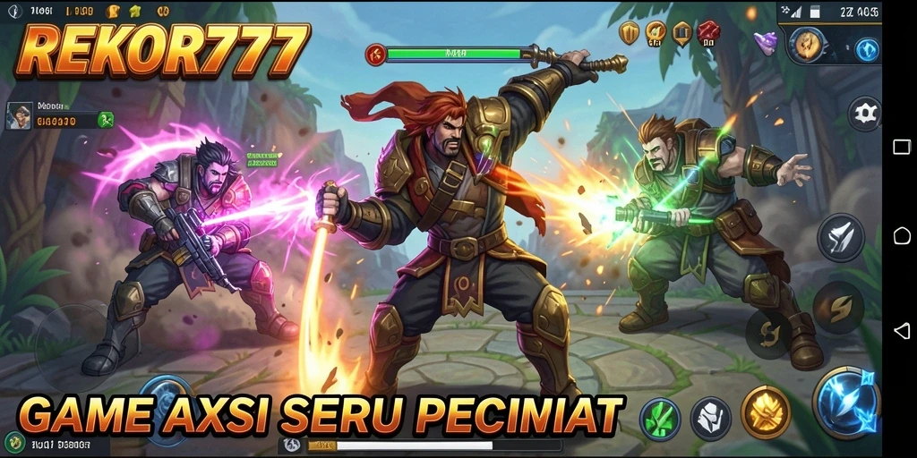 Tampilan gameplay seru dan intens di REKOR777