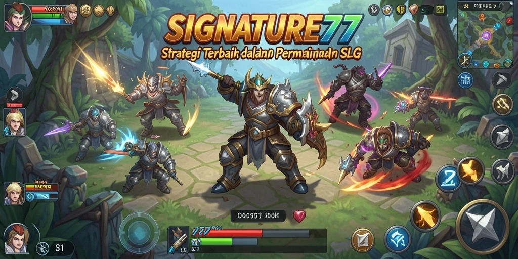 Tangkapan layar utama dari gameplay menegangkan di SIGNATURE77.