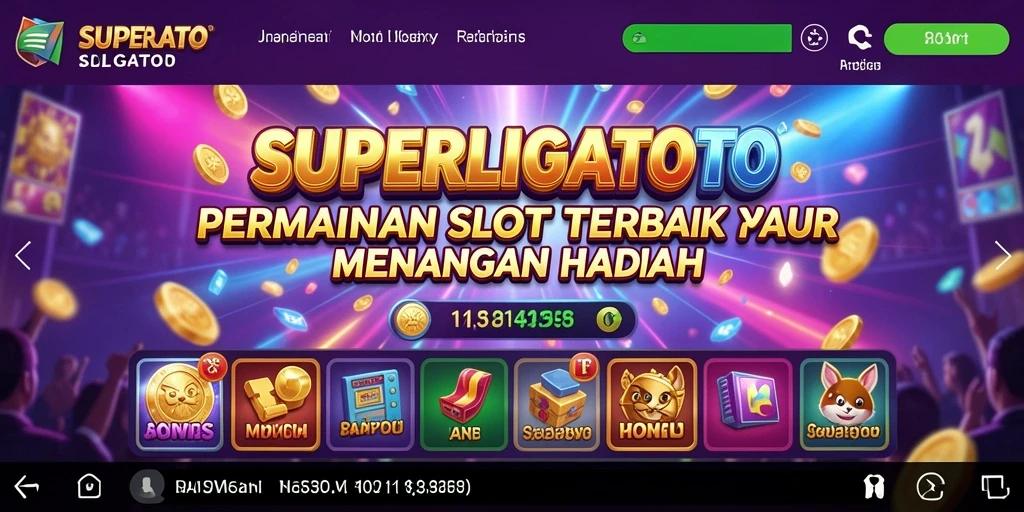 Tampilan menarik dari gameplay Slot di SUPERLIGATOTO.