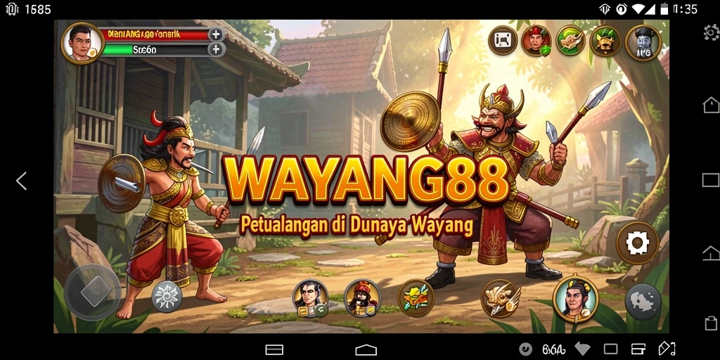 Tampilan gameplay WAYANG88 yang memukau dan penuh warna.